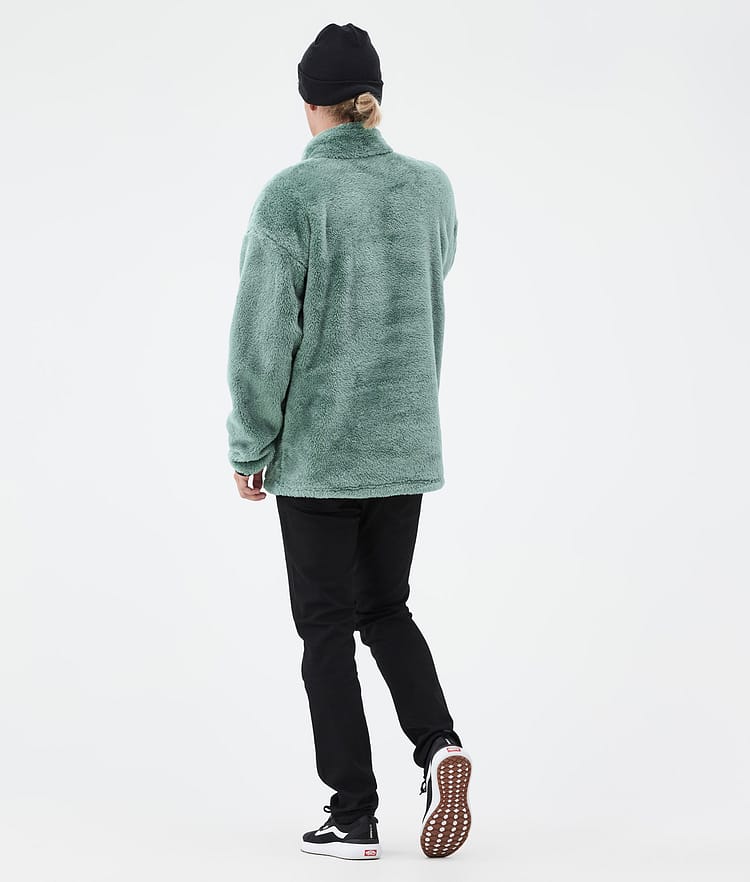 Pile Fleece Sweater Men Faded Green