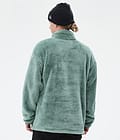 Pile Fleece Sweater Men Faded Green
