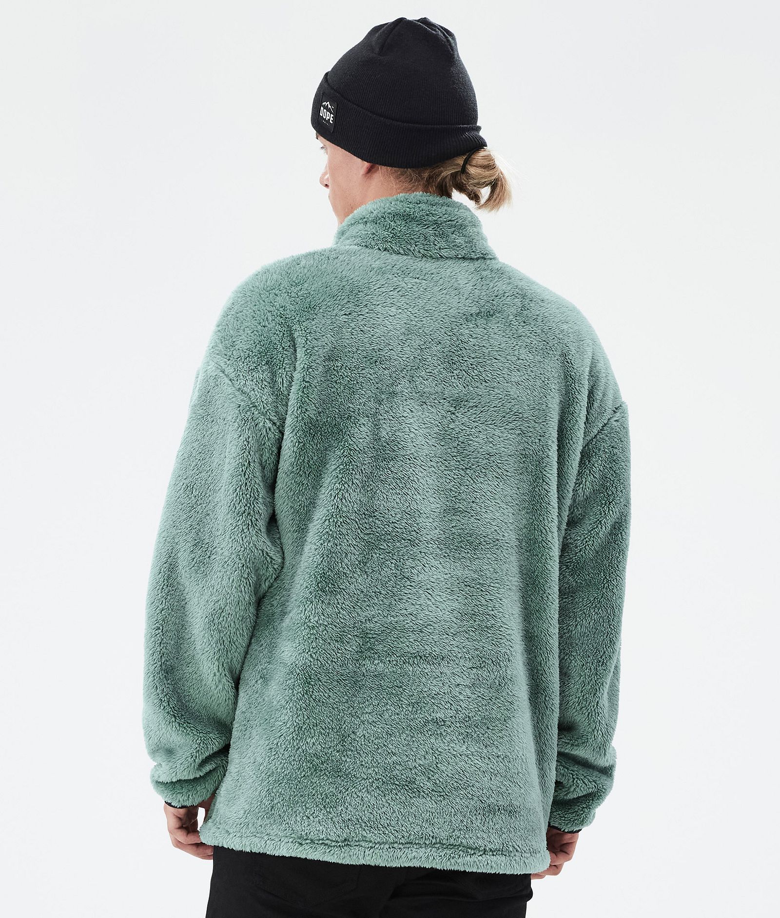 Pile Fleece Sweater Men Faded Green
