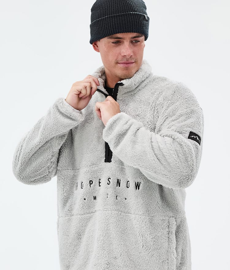 Pile Fleece Sweater Men Light Grey, Image 2 of 7