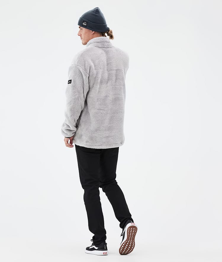 Pile Fleece Sweater Men Light Grey Renewed, Image 4 of 7