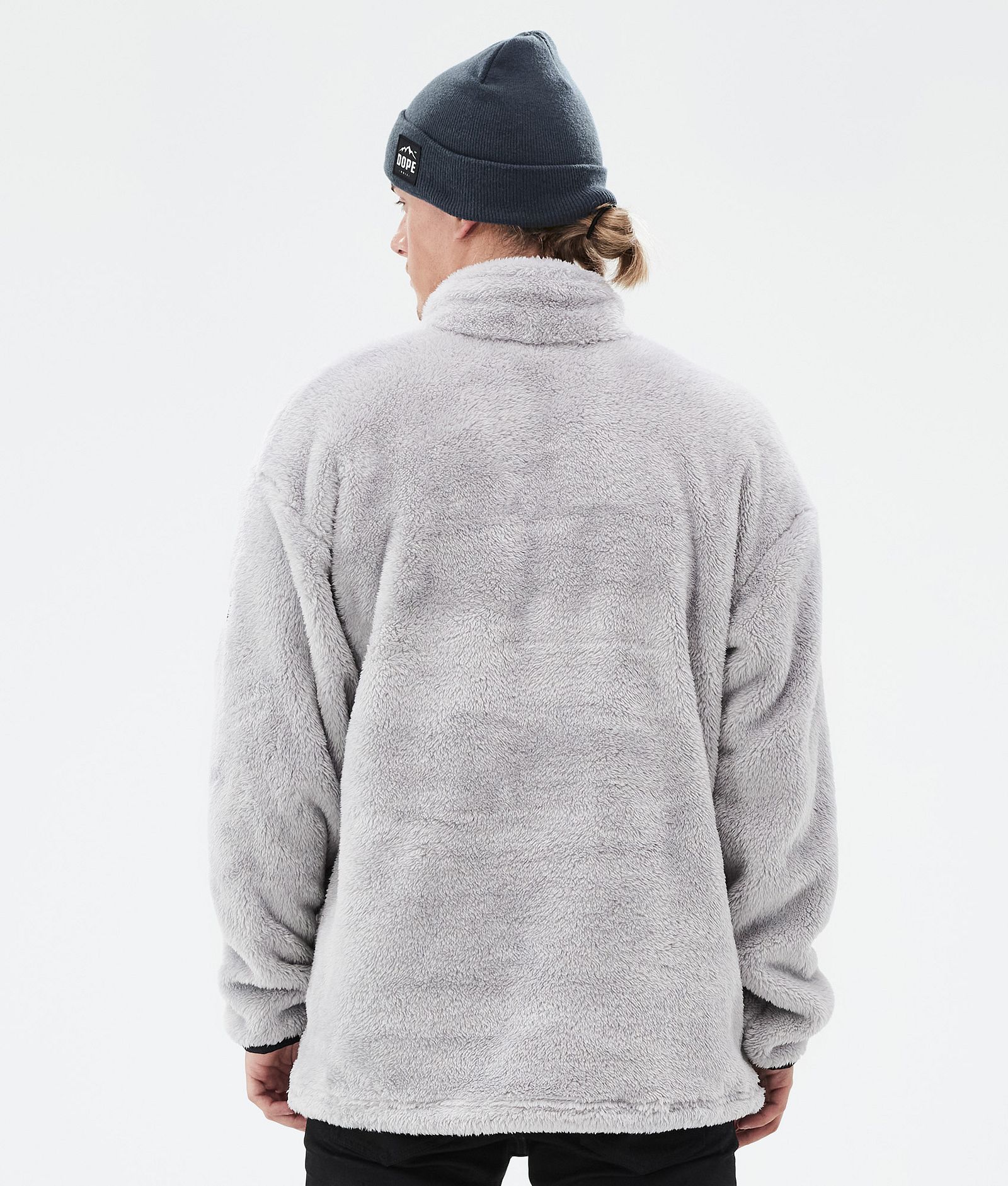 Pile Fleece Sweater Men Light Grey Renewed, Image 6 of 7