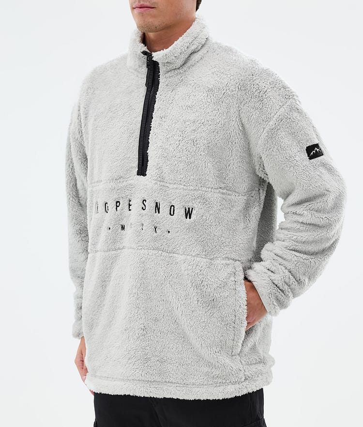 Pile Fleece Sweater Men Light Grey, Image 7 of 7