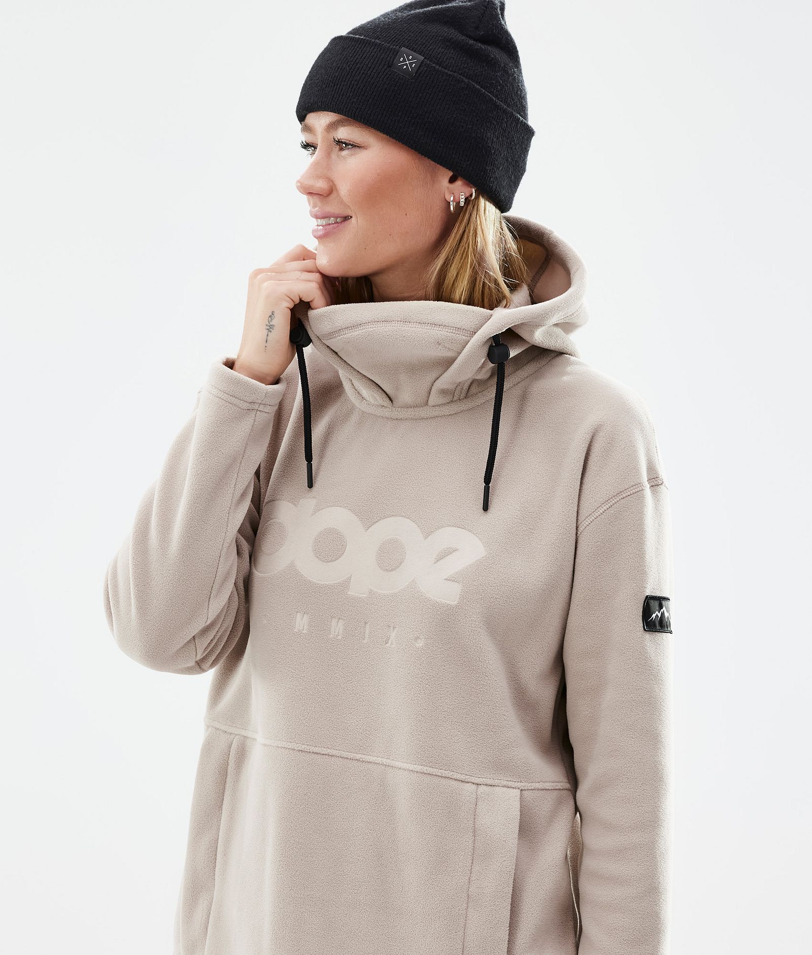 Cozy II W Fleece Hoodie Dames Sand Renewed, Afbeelding 2 van 7