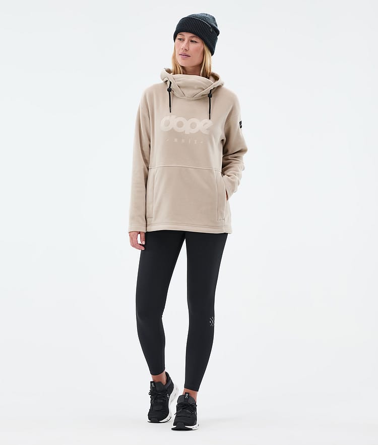 Cozy II W Fleece-hoodie Dame Sand, Billede 3 af 7