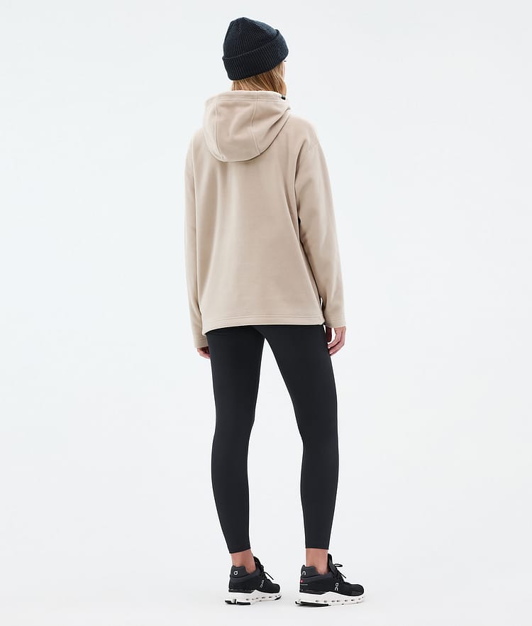 Cozy II W Fleece-hoodie Dame Sand, Billede 4 af 7