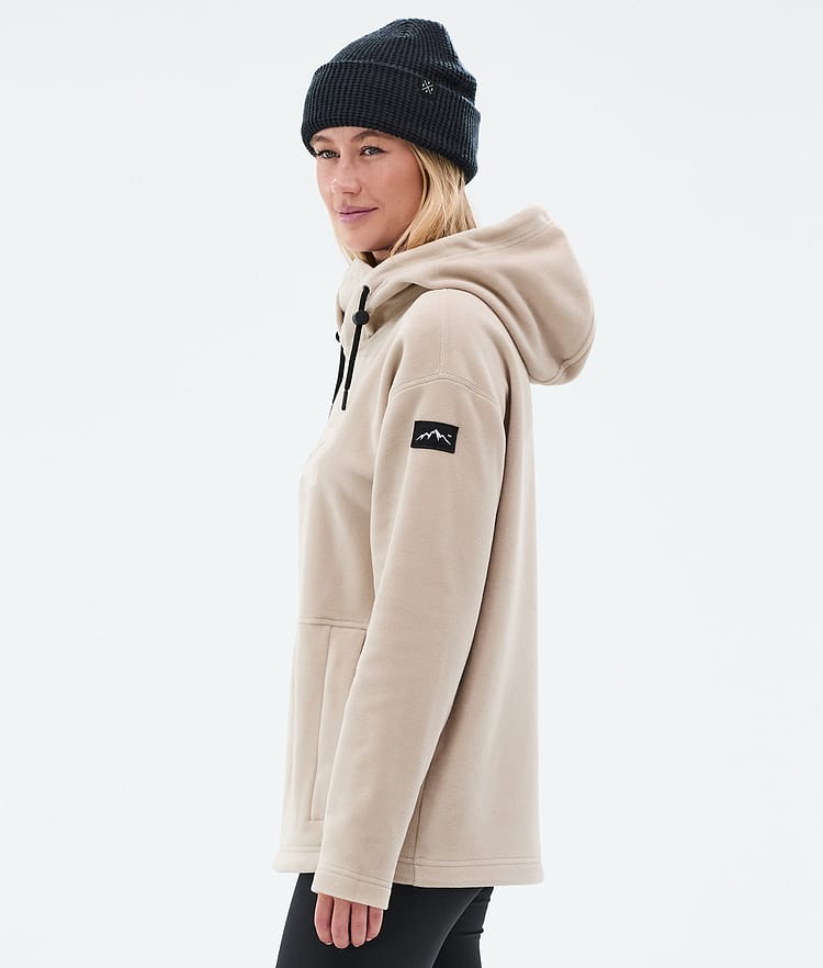 Cozy II W Fleece-hoodie Dame Sand, Billede 5 af 7
