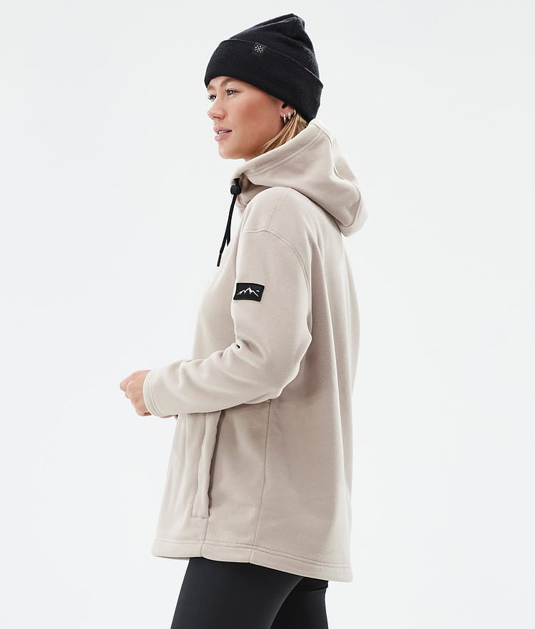 Cozy II W Fleece Hoodie Dames Sand, Afbeelding 5 van 7