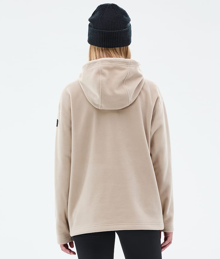 Cozy II W Fleece-hoodie Dame Sand, Billede 6 af 7