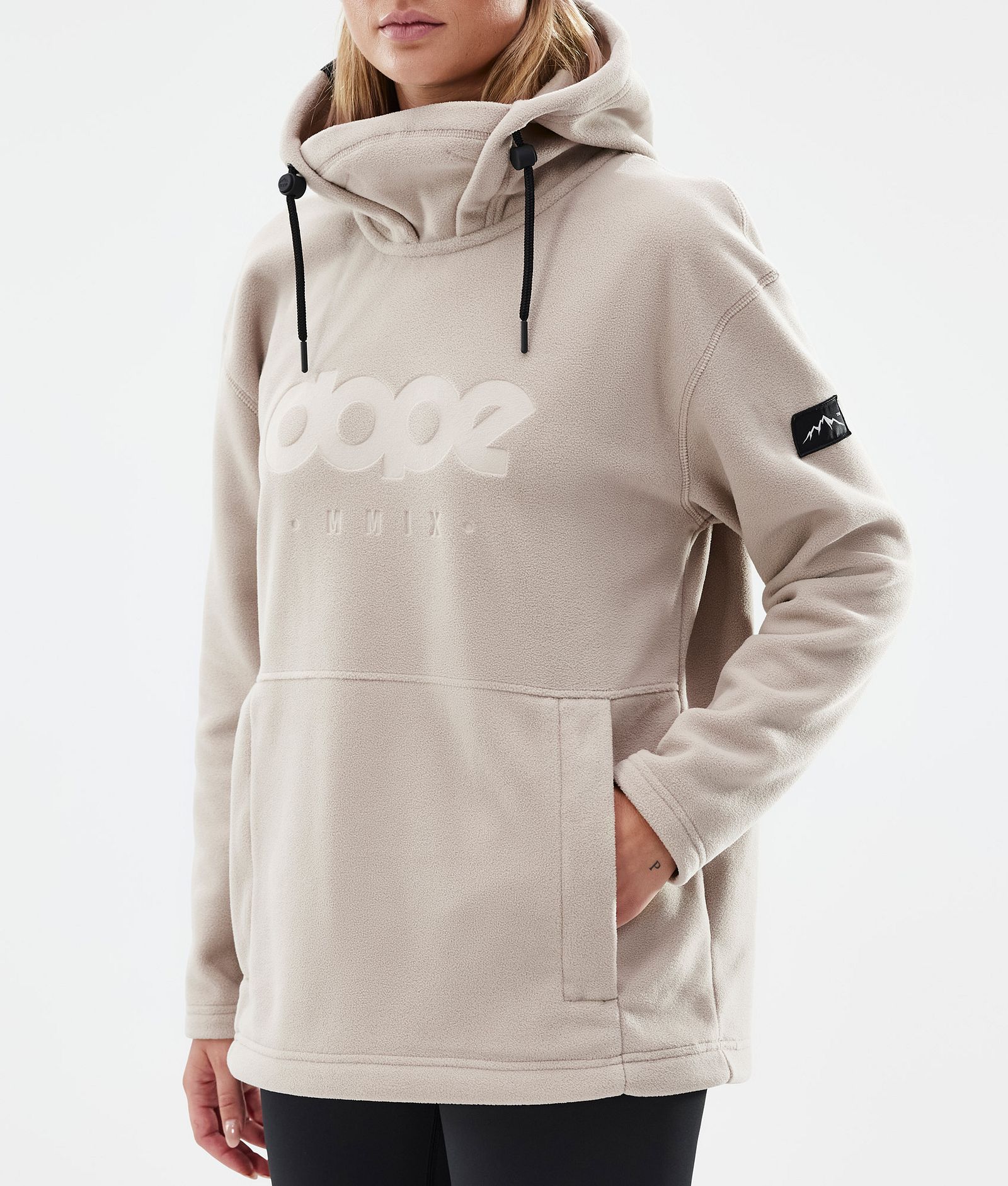 Cozy II W Fleece Hoodie Dames Sand Renewed, Afbeelding 7 van 7