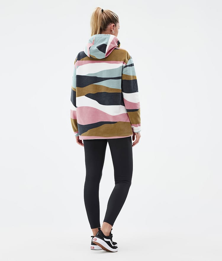 Cozy II W フリースパーカー レディース Shards Gold Muted Pink, 画像4 / 7