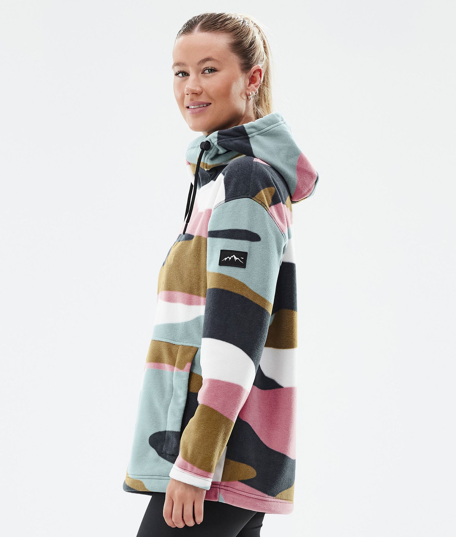 Cozy II W フリースパーカー レディース Shards Gold Muted Pink, 画像5 / 7