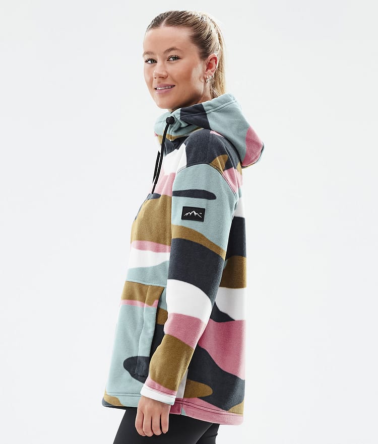 Cozy II W フリースパーカー レディース Shards Gold Muted Pink, 画像5 / 7