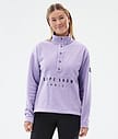 Comfy W Fleecegenser Dame Faded Violet