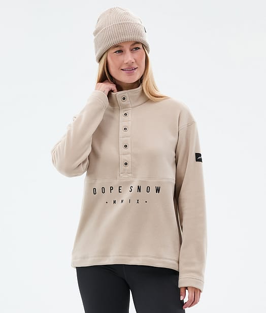 Comfy W Fleecepullover Damen Sand
