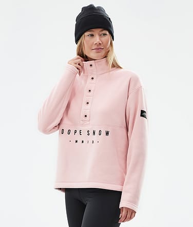 Comfy W Fleecetröja Dam Soft Pink