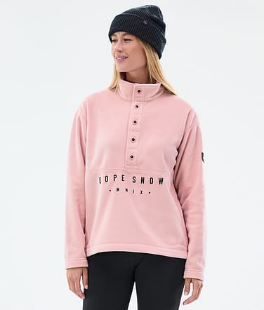 Comfy W Fleece Sweater Women Soft Pink