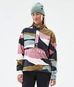 Comfy W Fleece Sweater Women Shards Gold Muted Pink