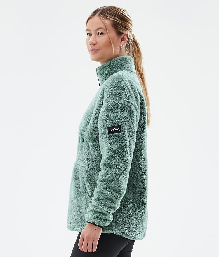 Pile W Fleece Sweater Women Faded Green, Image 5 of 7