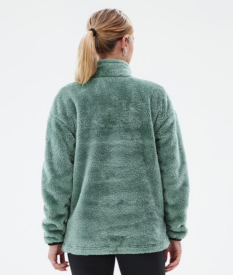 Pile W Fleece Sweater Women Faded Green, Image 6 of 7