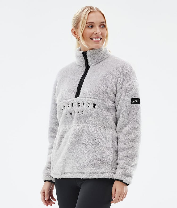 Pile W Fleecepullover Damen Light Grey, Bild 1 von 7