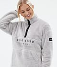 Pile W Fleecepullover Damen Light Grey, Bild 2 von 7