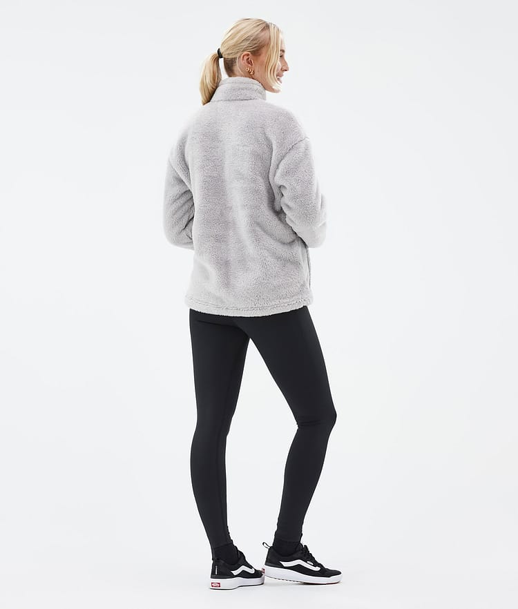 Pile W Fleecepullover Damen Light Grey, Bild 4 von 7