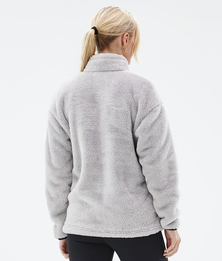 Pile W Fleecepullover Damen Light Grey, Bild 6 von 7