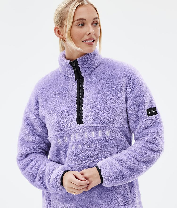 Pile W Fleece Sweater Women Faded Violet, Image 2 of 7