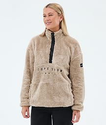 Dope Pile W Fleecegenser Dame Sand