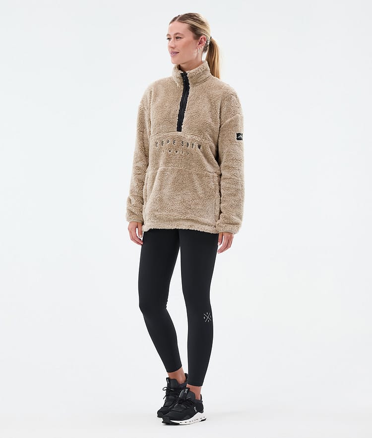 Pile W Fleece Sweater Women Sand, Image 3 of 7
