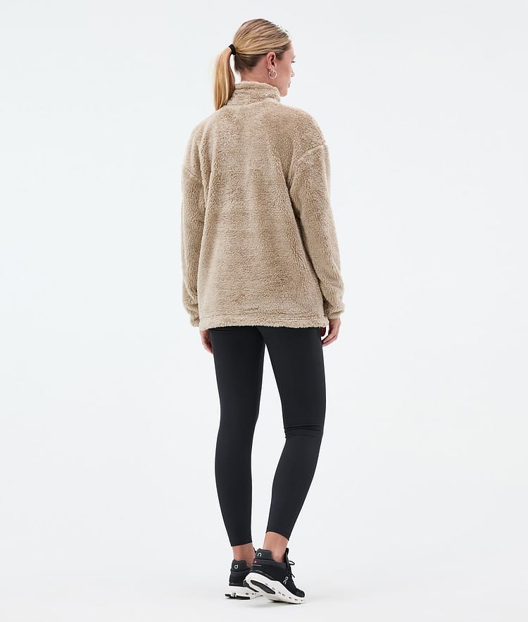 Pile W Fleece Sweater Women Sand, Image 4 of 7