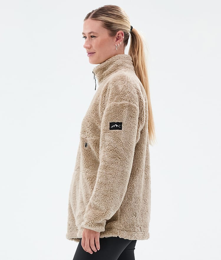Pile W Fleece Sweater Women Sand, Image 5 of 7
