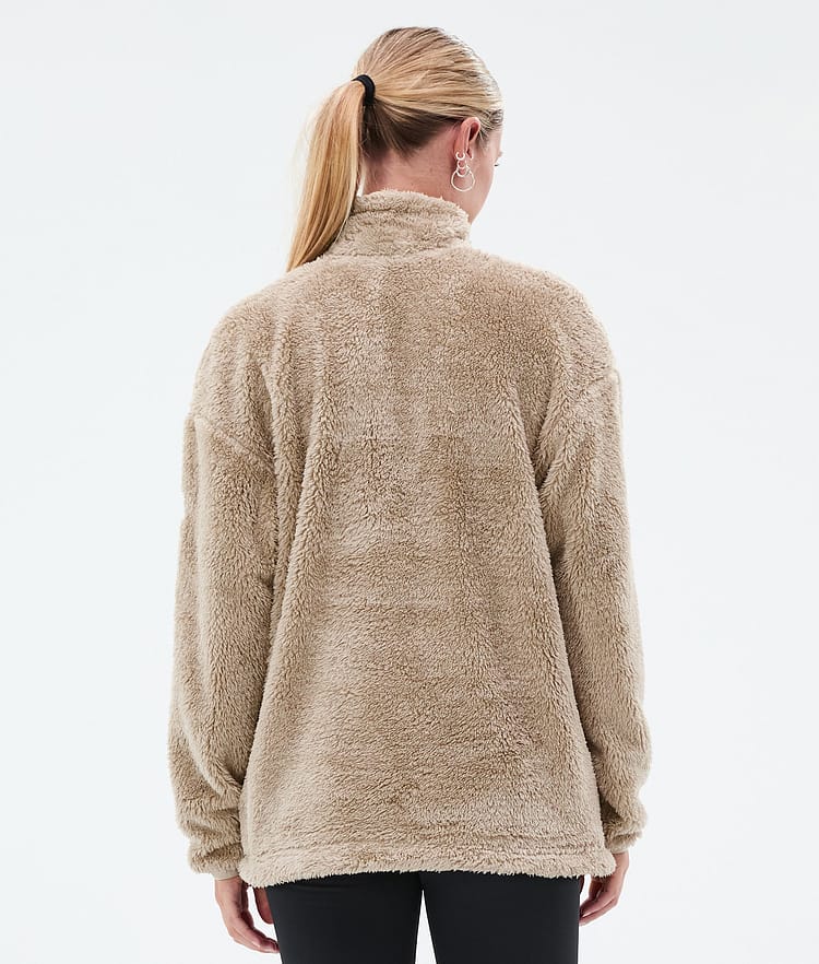 Pile W Fleece Sweater Women Sand, Image 6 of 7