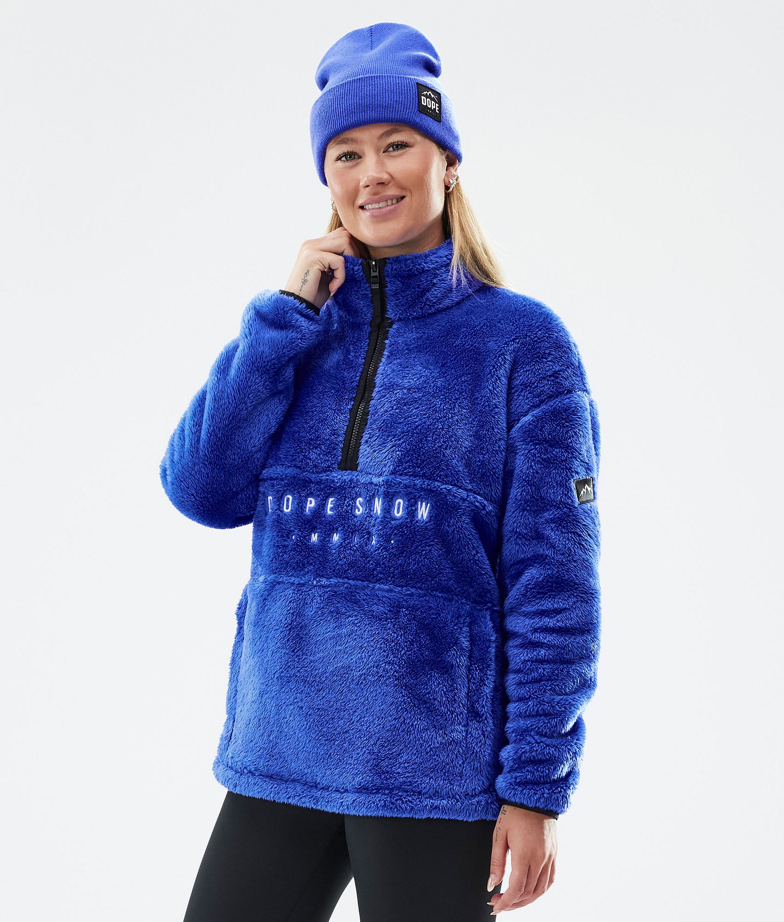 Dope Pile W Fleece Sweater Women Cobalt Blue