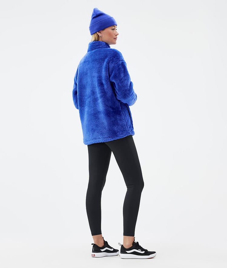 Pile W Fleece Sweater Women Cobalt Blue, Image 4 of 7