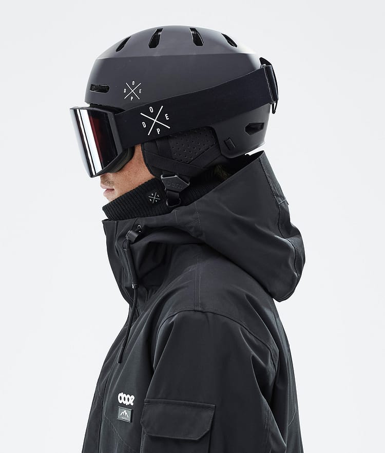 Macon 2.0 Ski Helmet X-Up Matte Black w/ Black