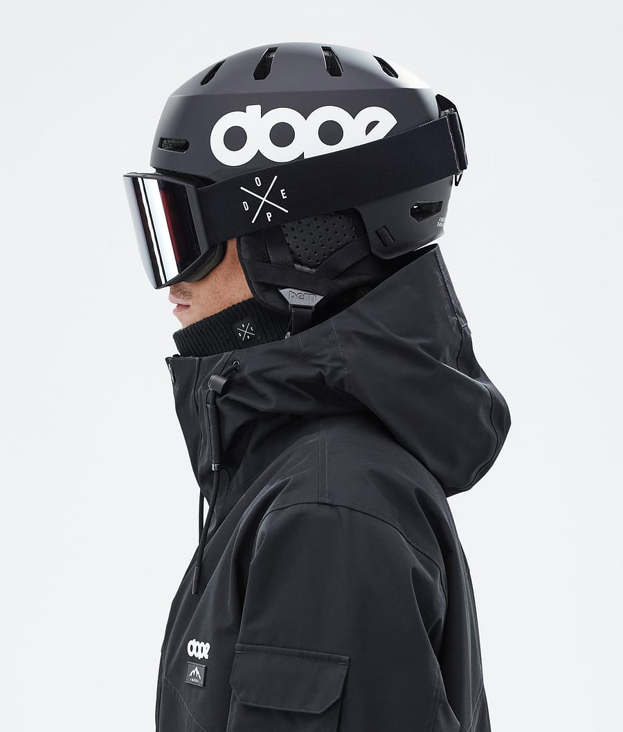 Dope Macon 2.0 Ski Helmet Men Classic Matte Black w/ Black Dopesnow UK