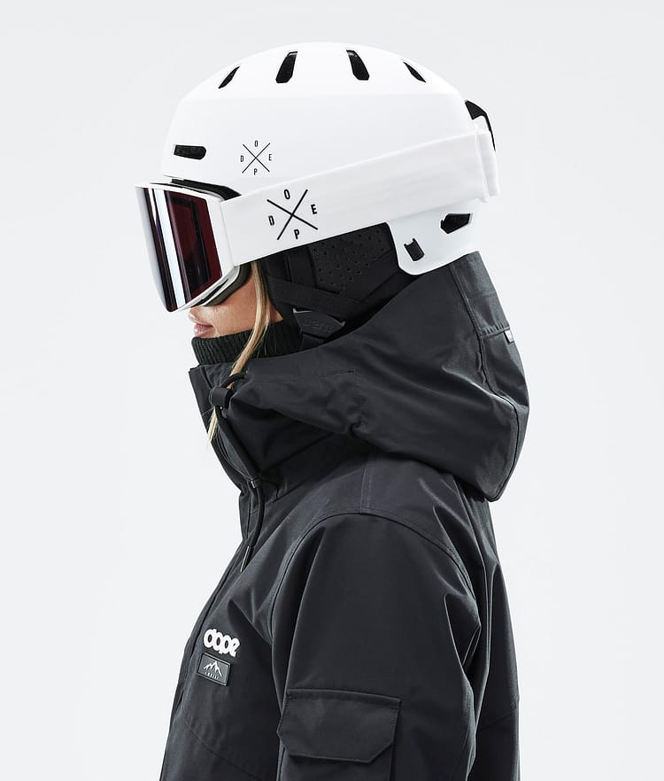 Macon 2.0 Ski Helmet X-Up Matte White w/ Black