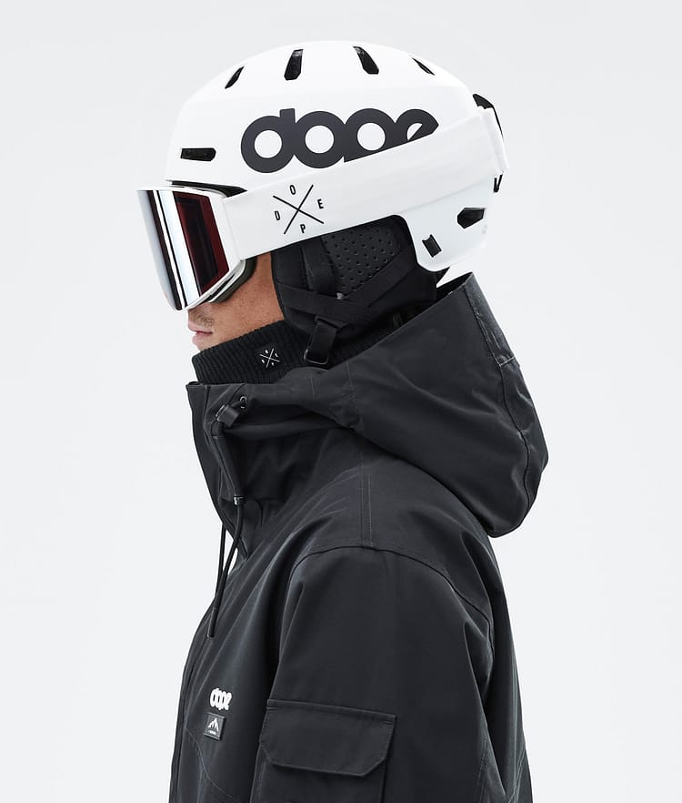 Macon 2.0 スキーヘルメット Classic Matte White w/ Black, 画像8 / 8