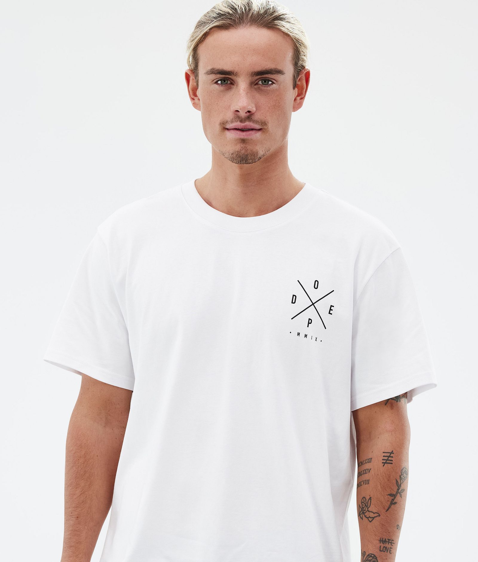 Standard T-shirt Herre 2X-Up White, Billede 3 af 5