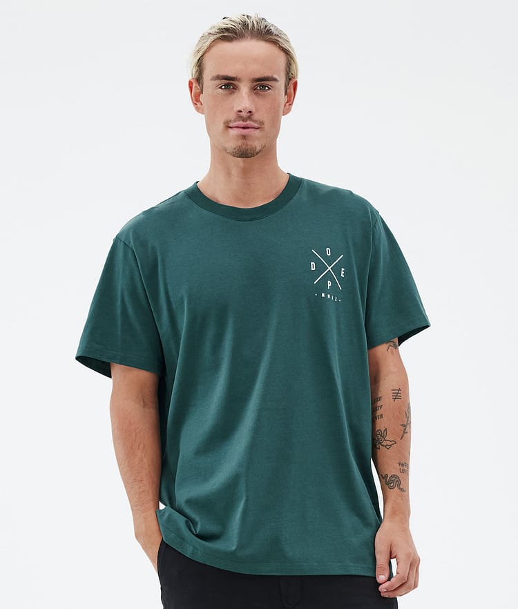 Standard T-shirt Uomo 2X-Up Bottle Green, Immagine 2 di 5