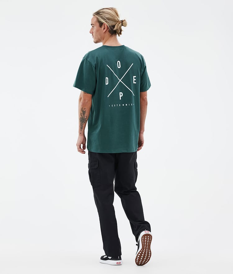 Standard T-shirt Uomo 2X-Up Bottle Green, Immagine 4 di 5