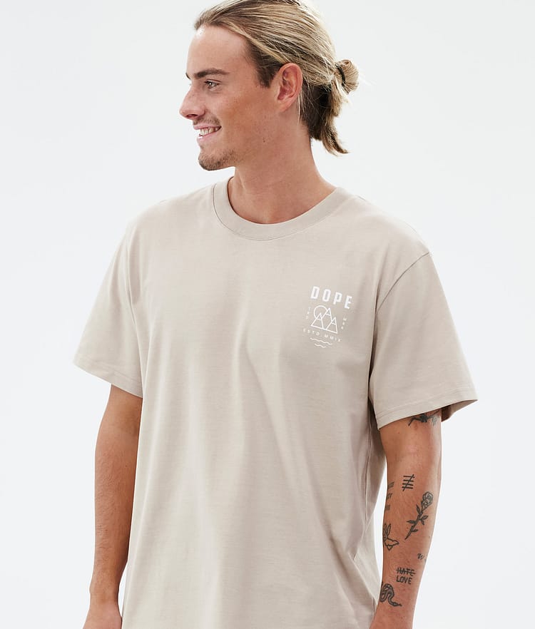 Standard T-shirt Herre Summit Sand, Bilde 3 av 5