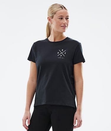 Standard W T-shirt Kobiety 2X-Up Black
