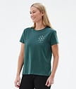 Standard W T-shirt Dames 2X-Up Bottle Green