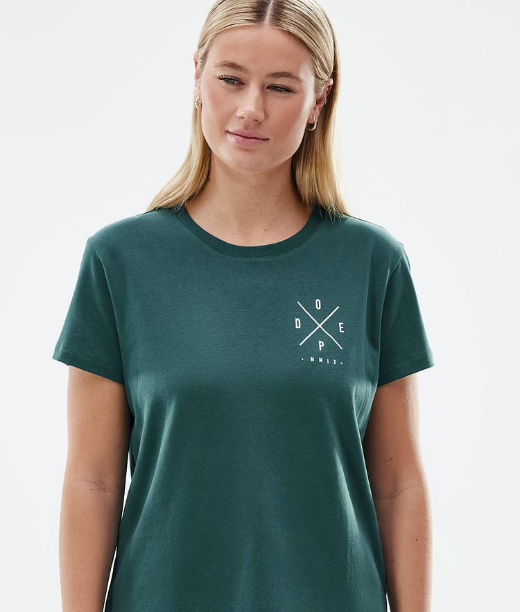 Standard W T-shirt Women 2X-Up Bottle Green, Image 3 of 6
