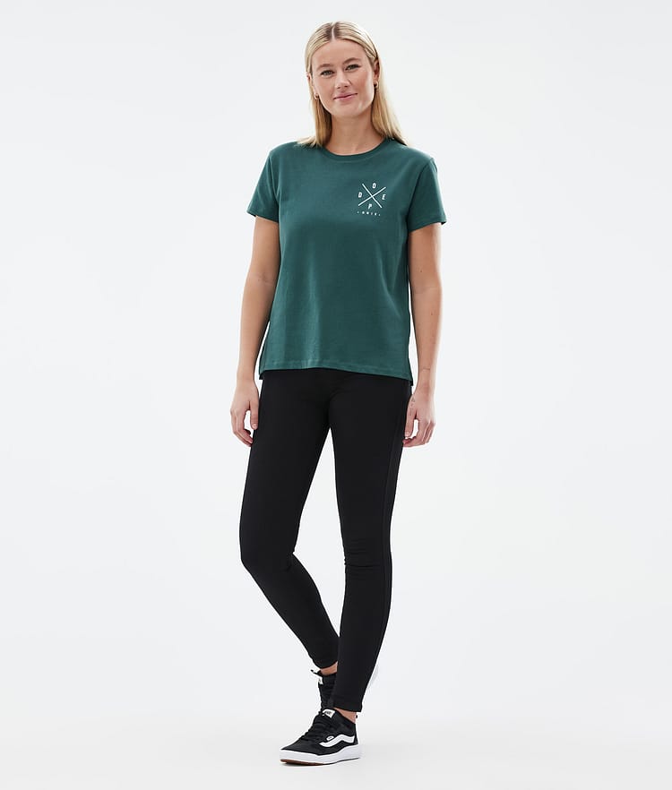 Standard W T-shirt Women 2X-Up Bottle Green, Image 5 of 6