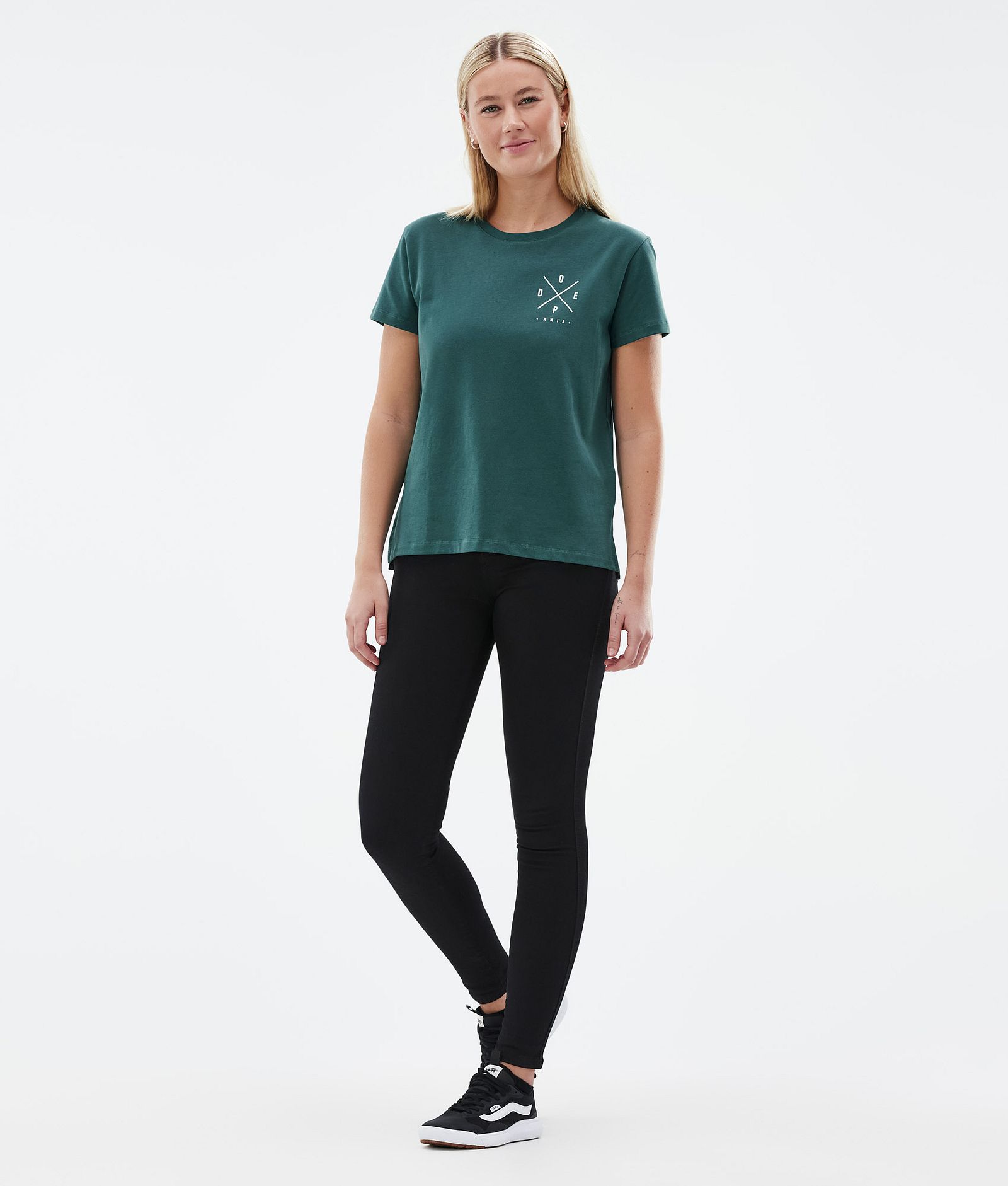 Standard W T-shirt Kobiety 2X-Up Bottle Green
