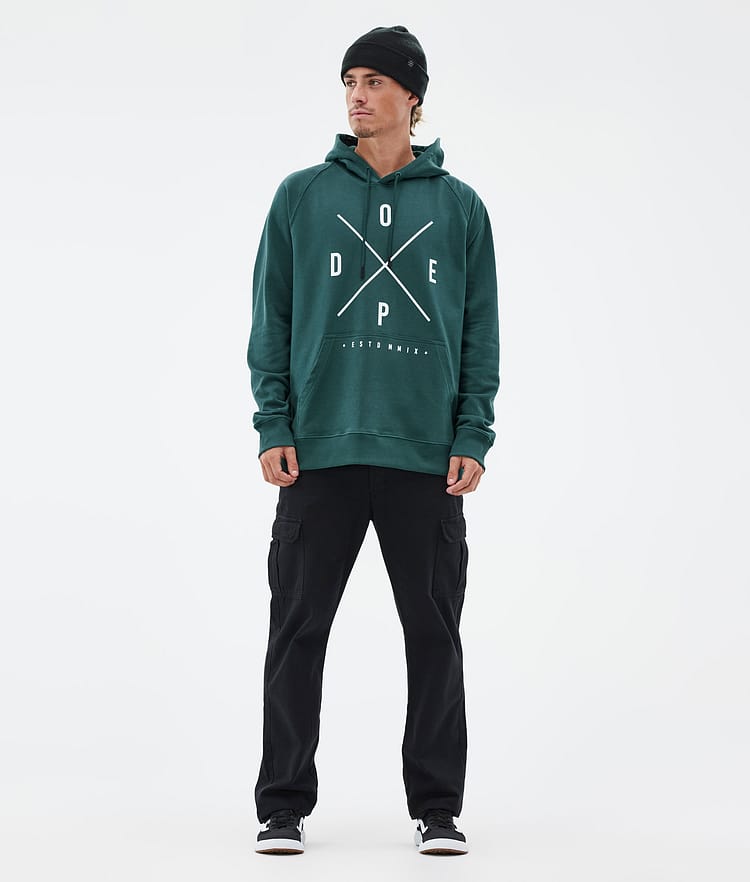 Common Hoodie Men 2X-Up Bottle Green, Image 3 of 7